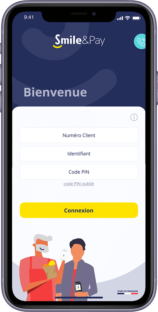 Nouvelle application smile and pay